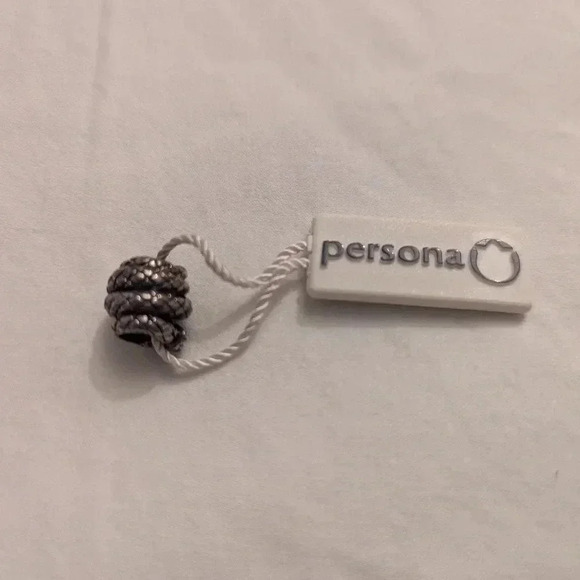 Persona sterling silver bracelet, pouch and charm -NWT - Picture 3 of 4